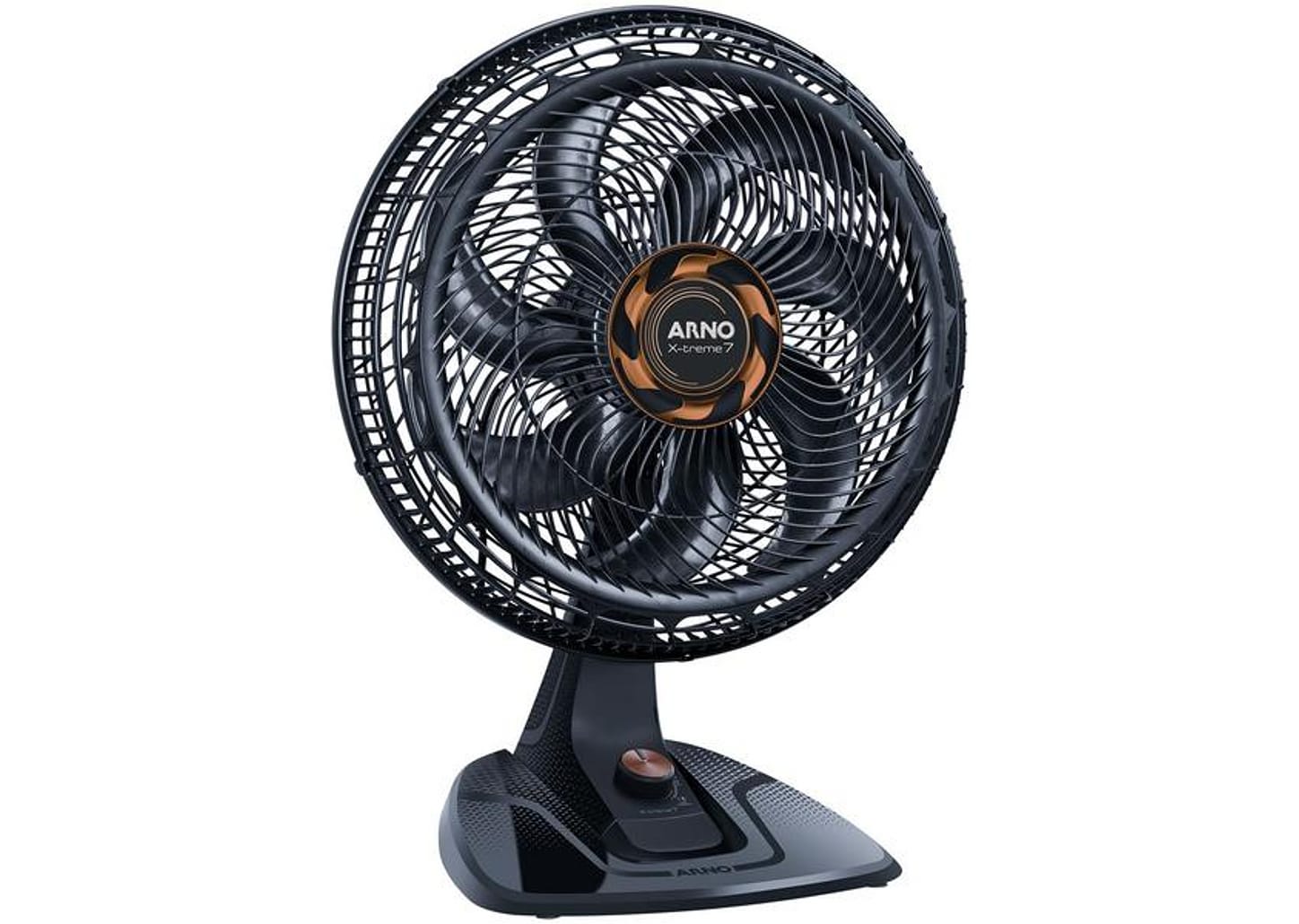 Ventilador de Mesa Arno X-Treme 7 40cm 7 Pás 3 Velocidades Cinza e Cobre