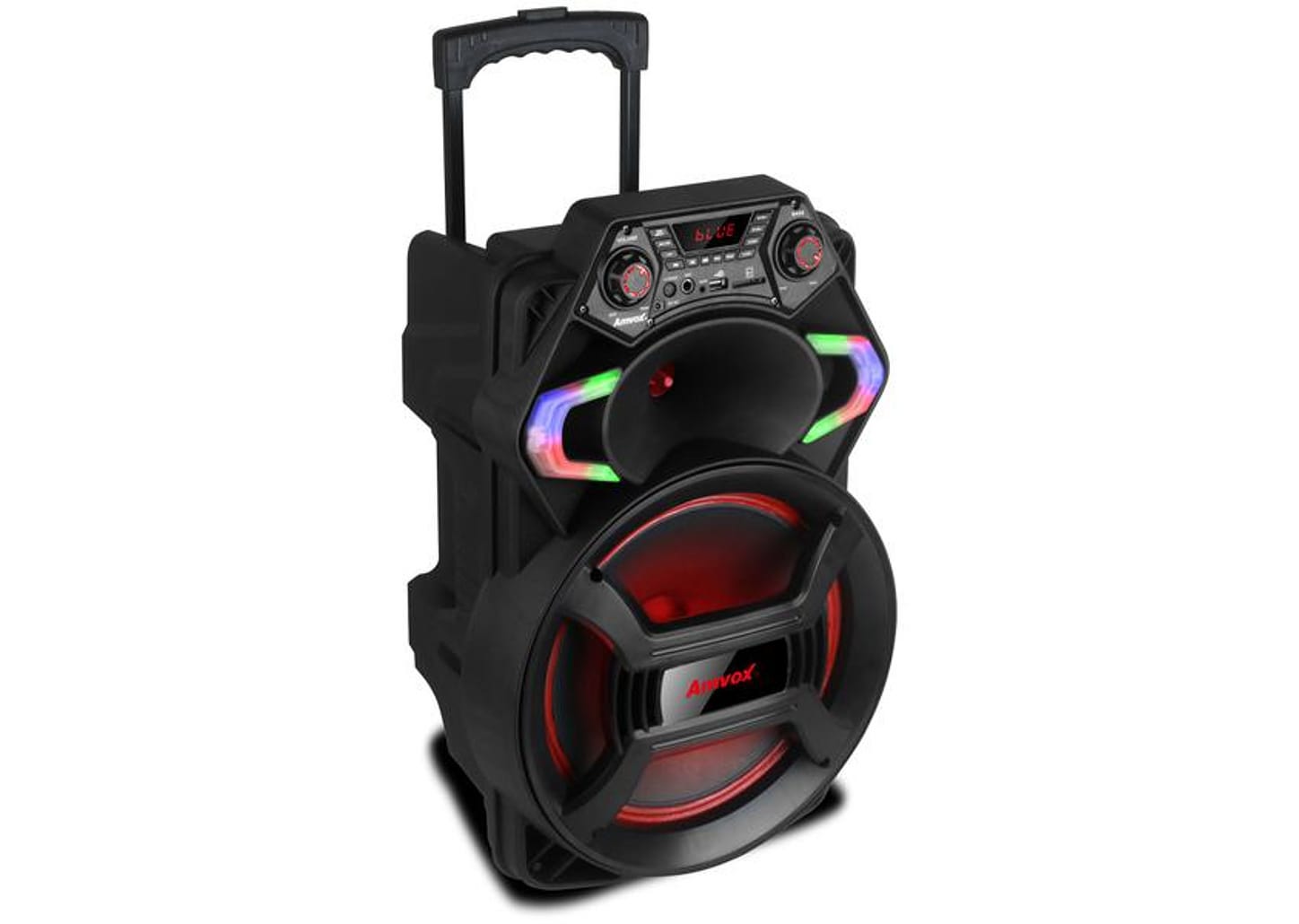 Caixa de Som Amvox ACA 550 Strondo II - Bluetooth Amplificada 550W 10” USB com Tweeter