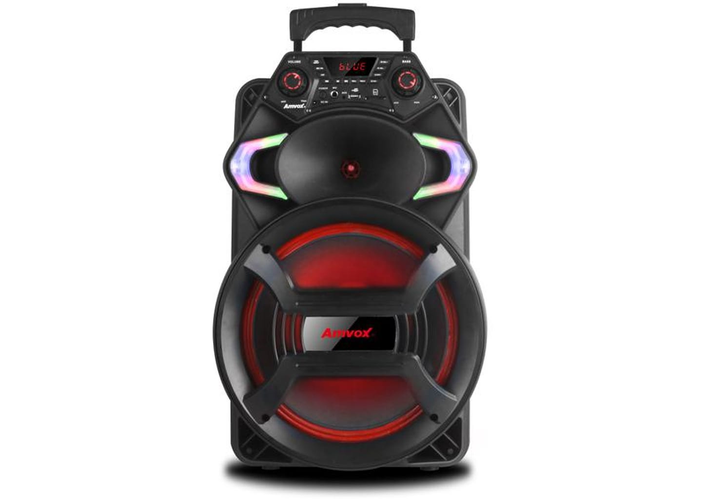 Caixa de Som Amvox ACA 550 Strondo II - Bluetooth Amplificada 550W 10” USB com Tweeter