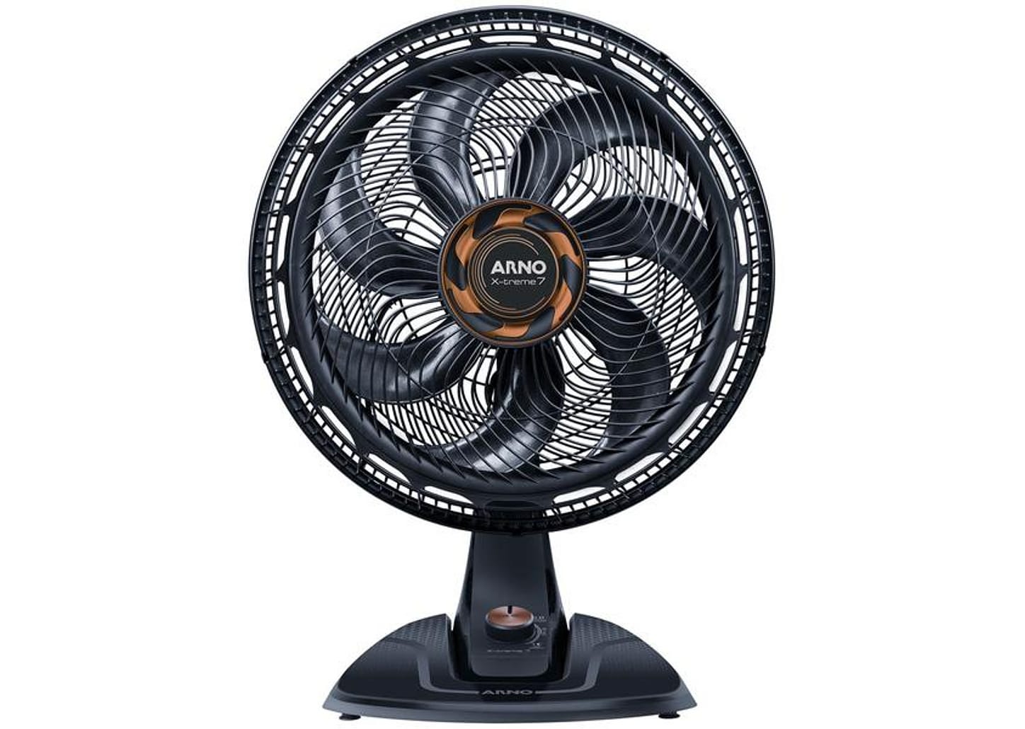 Ventilador de Mesa Arno X-Treme 7 40cm 7 Pás 3 Velocidades Cinza e Cobre