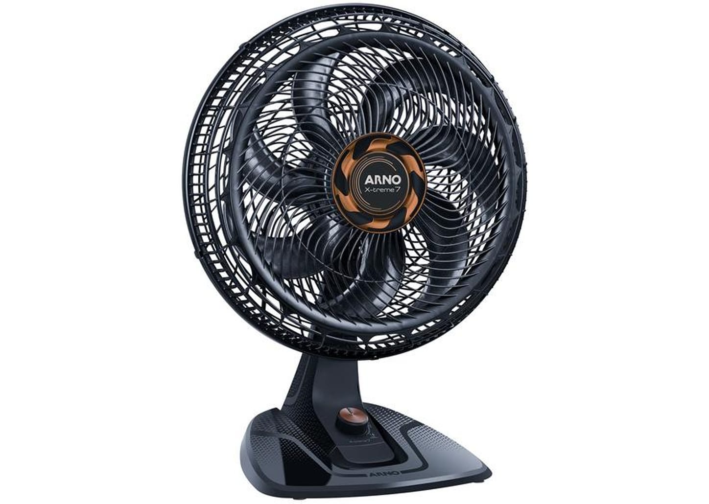 Ventilador de Mesa Arno X-Treme 7 40cm 7 Pás 3 Velocidades Cinza e Cobre