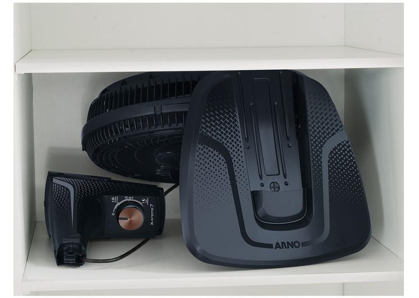 Ventilador de Mesa Arno X-Treme 7 40cm 7 Pás 3 Velocidades Cinza e Cobre