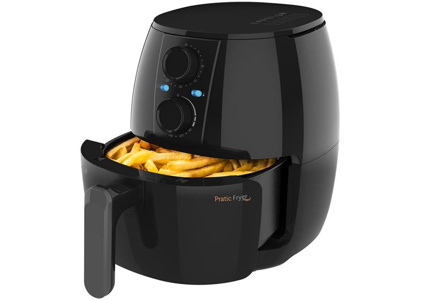 Fritadeira Elétrica sem Óleo/Air Fryer Cadence - Pratic Preta 3L com Timer