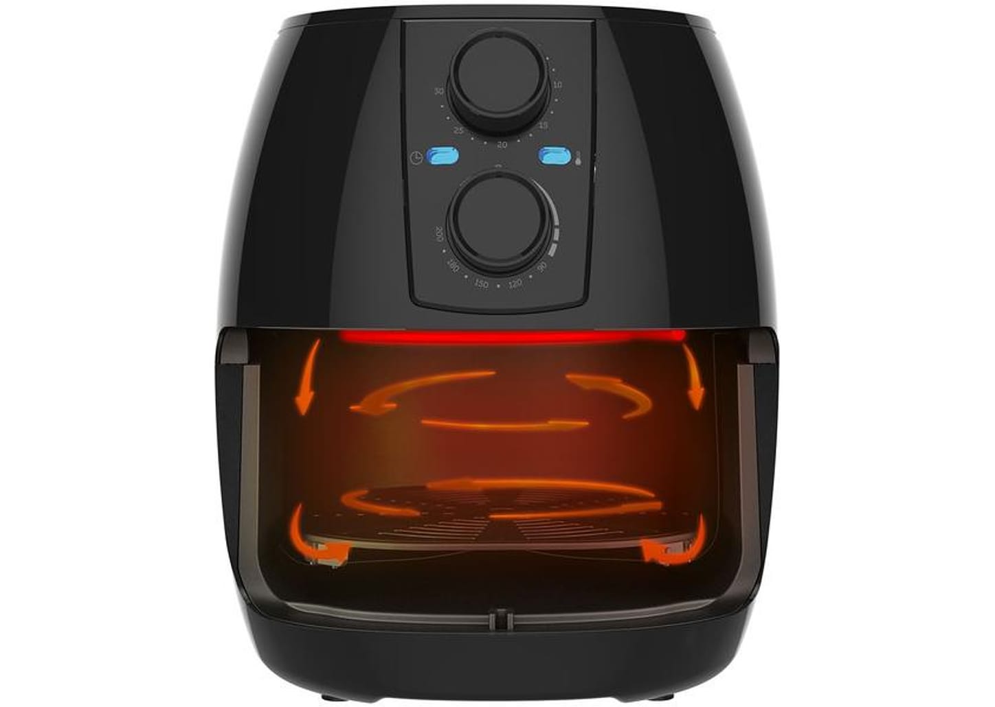 Fritadeira Elétrica sem Óleo/Air Fryer Cadence - Pratic Preta 3L com Timer