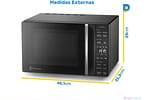 Micro-ondas Electrolux 23L Preto Efficient - ME23P