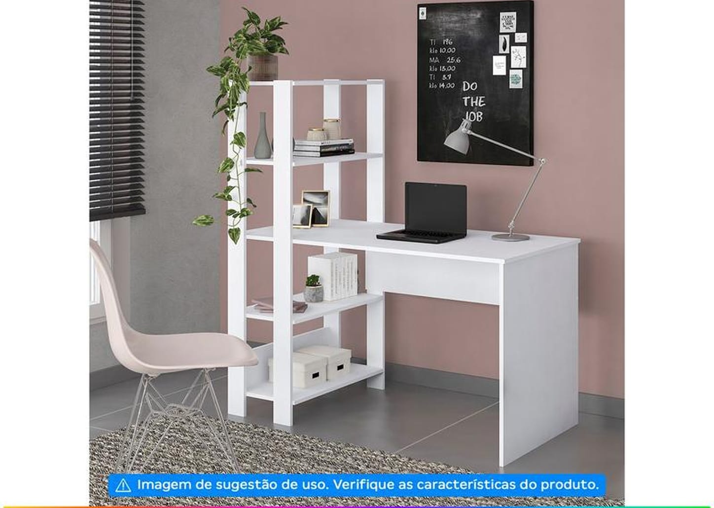 Escrivaninha com Estante Artely Match