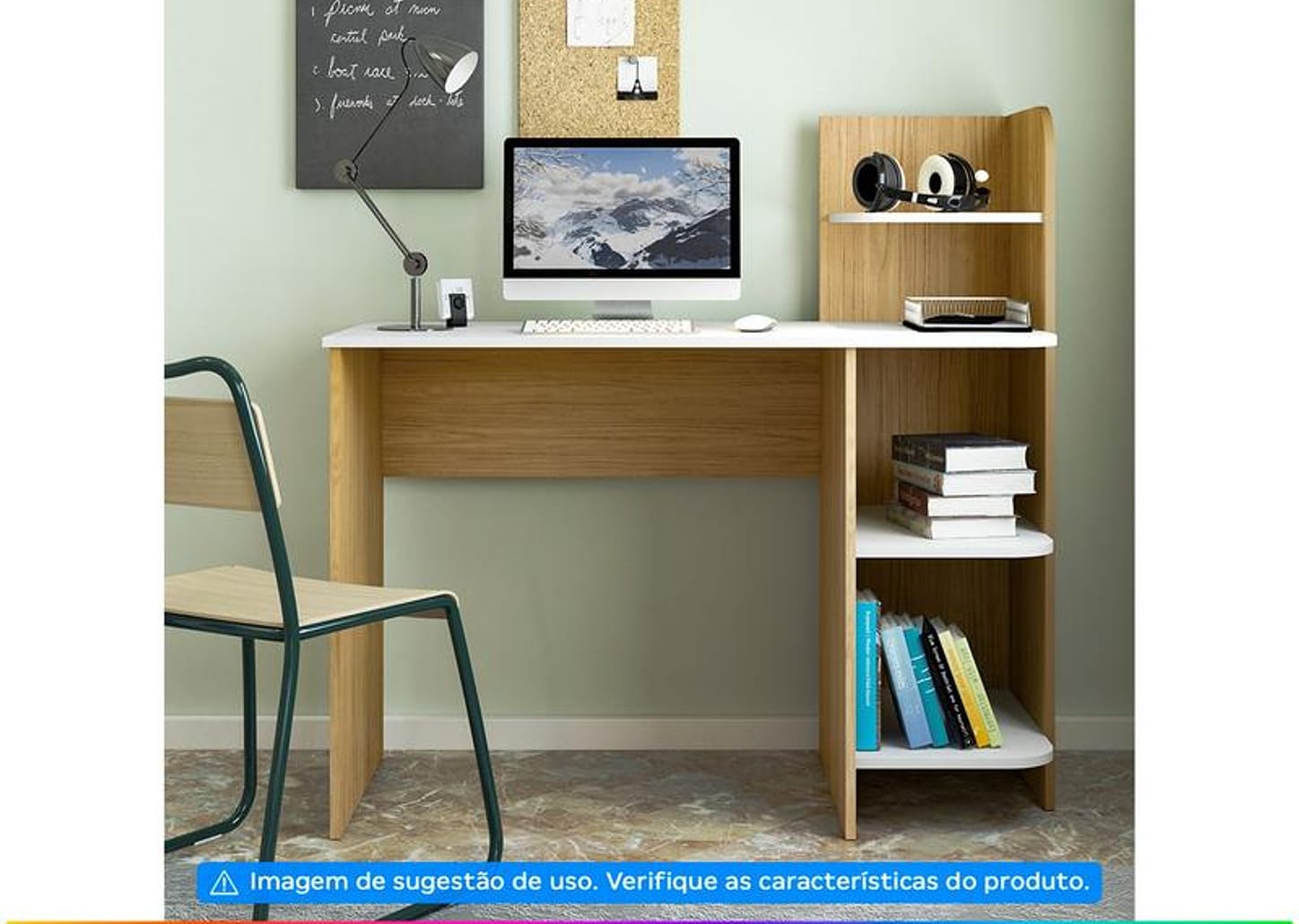 Escrivaninha 3 Prateleiras Artely Link