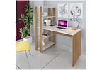 Escrivaninha de Estudo com Estante Lateral 1 Gaveta 4 Prateleiras Artely Match