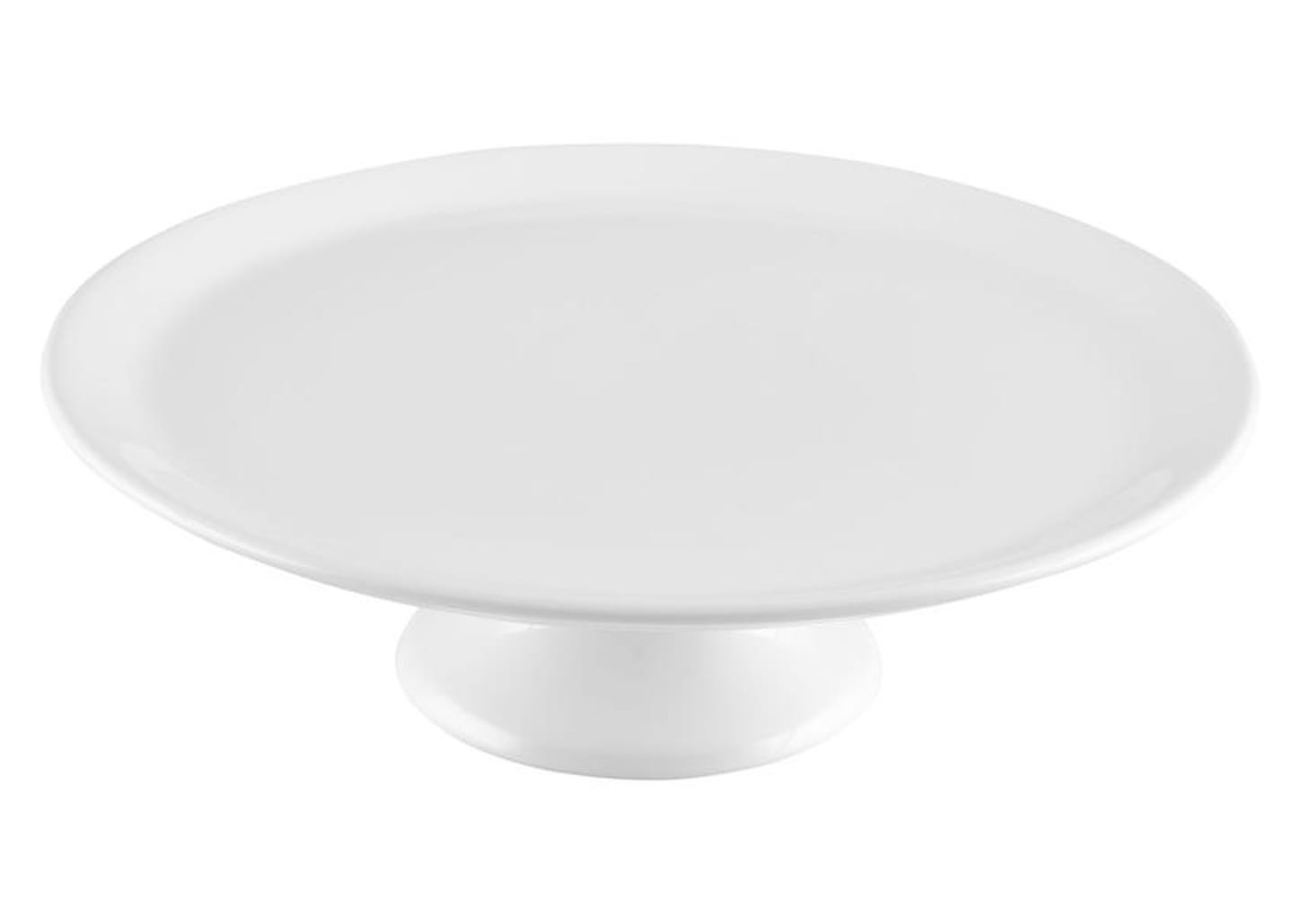 Prato para Bolo de Cerâmica Scalla Redondo Milão Pequeno 10,5x28,5cm