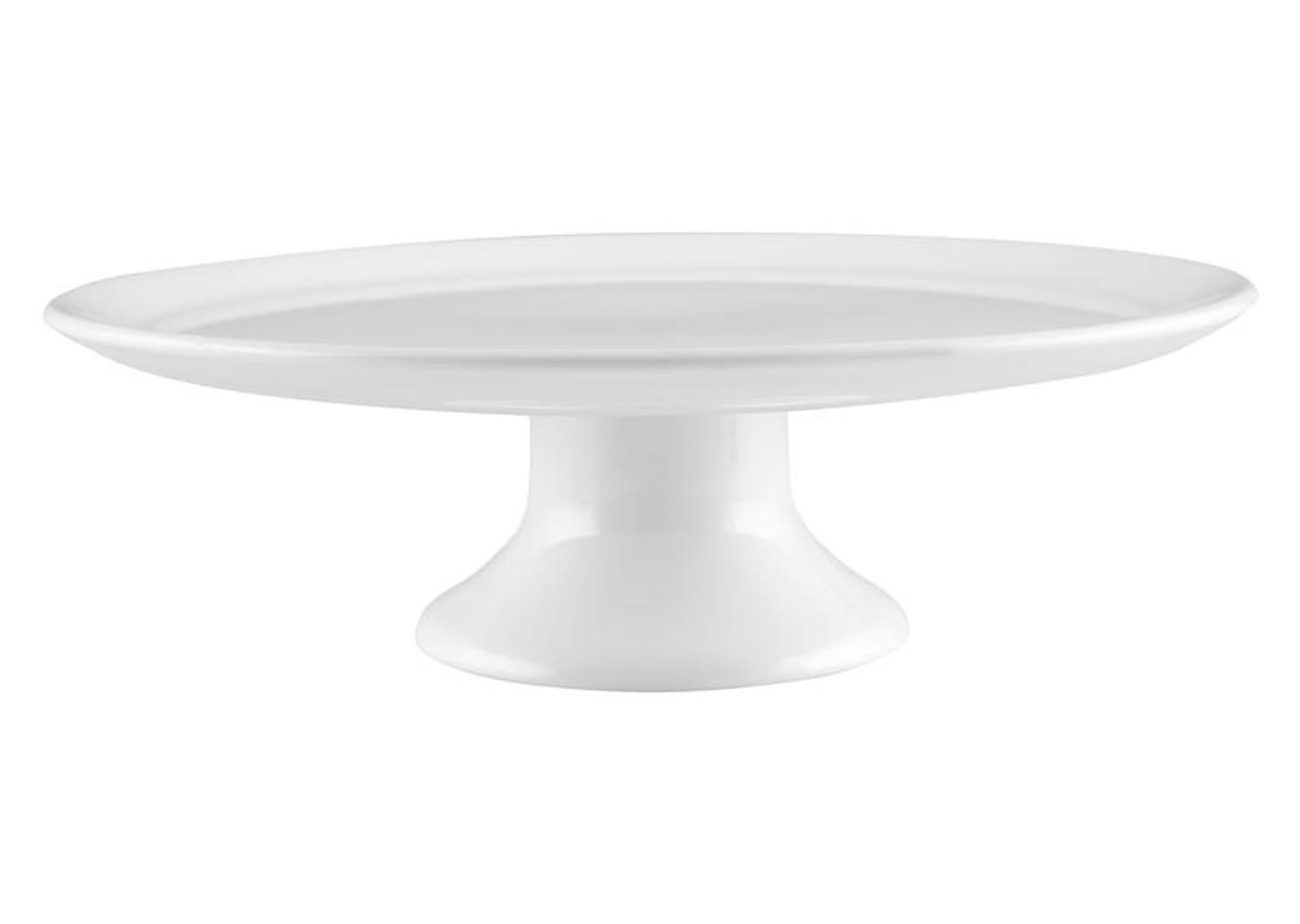 Prato para Bolo de Cerâmica Scalla Redondo Milão Pequeno 10,5x28,5cm