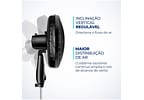 Ventilador de Coluna Mondial Super Power - VSP-40C-NB 40cm 6 Pás 3 Velocidades Preto e Prata