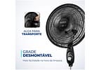 Ventilador de Coluna Mondial Super Power - VSP-40C-NB 40cm 6 Pás 3 Velocidades Preto e Prata