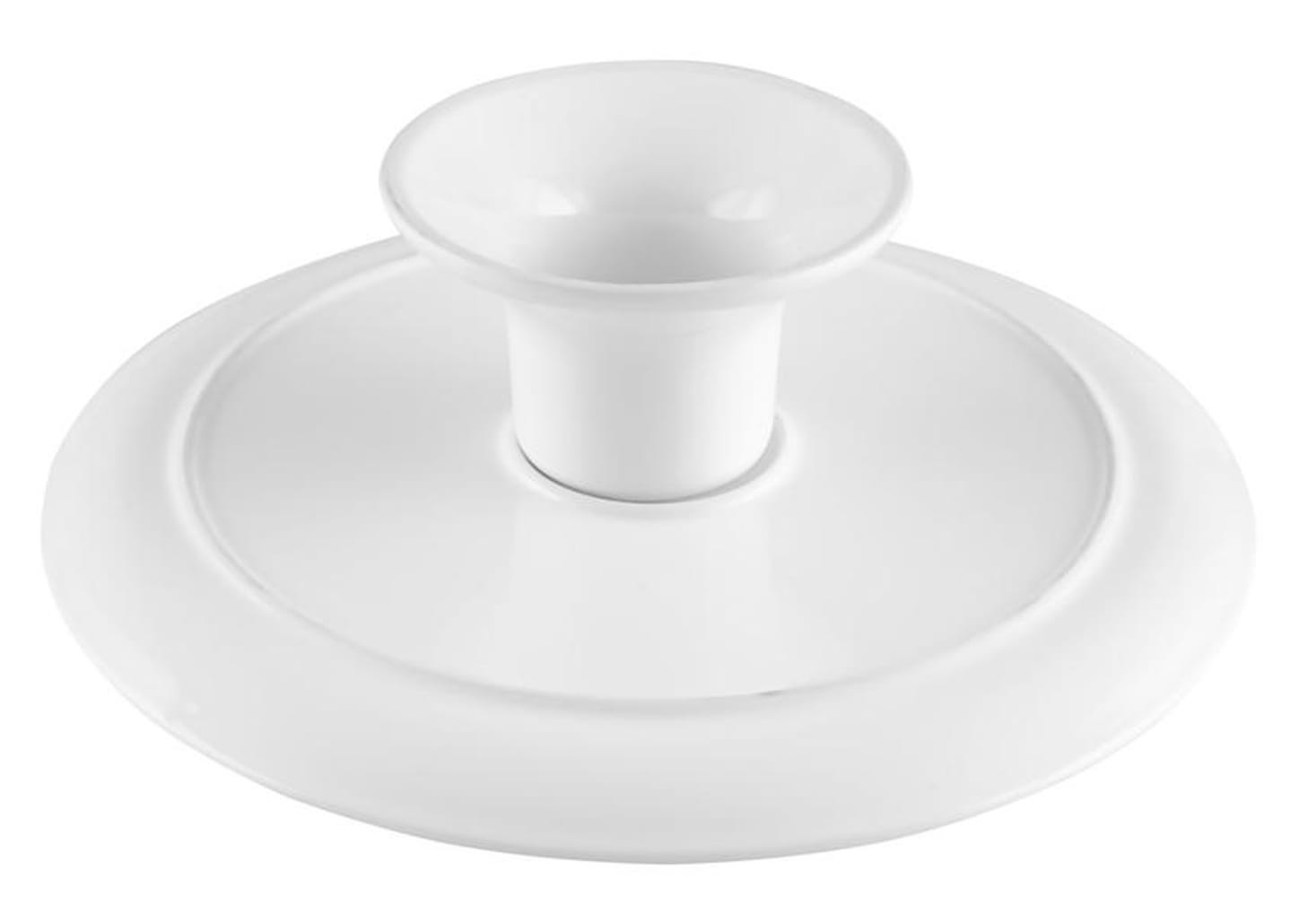 Prato para Bolo de Cerâmica Scalla Redondo Milão Pequeno 10,5x28,5cm