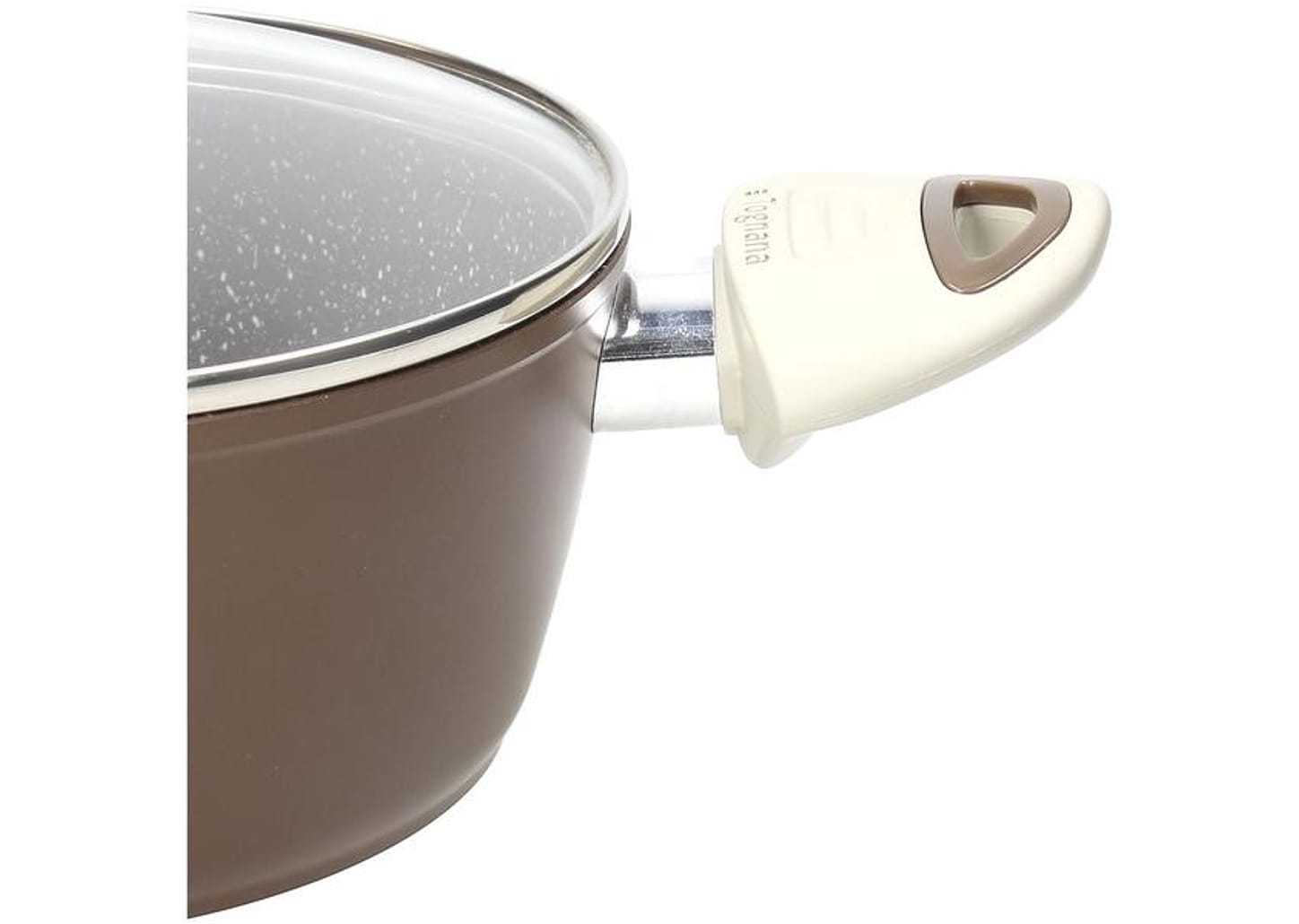 Jogo de Panelas Tognana Antiaderente de Alumínio Marrom 5 Peças Perolado