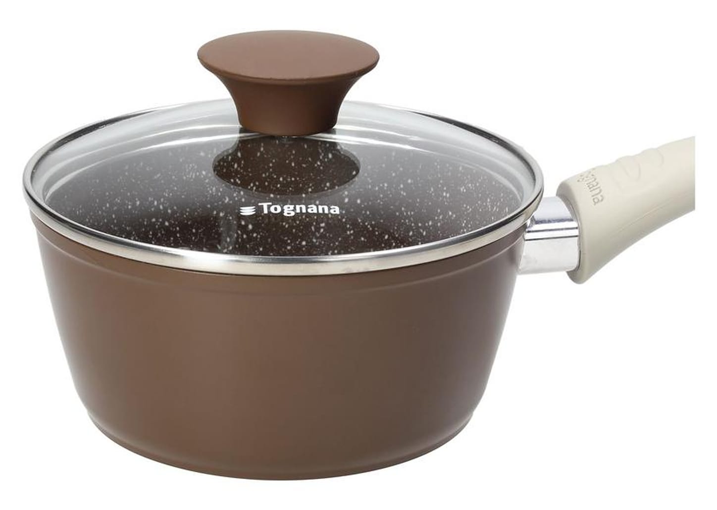 Jogo de Panelas Tognana Antiaderente de Alumínio Marrom 5 Peças Perolado