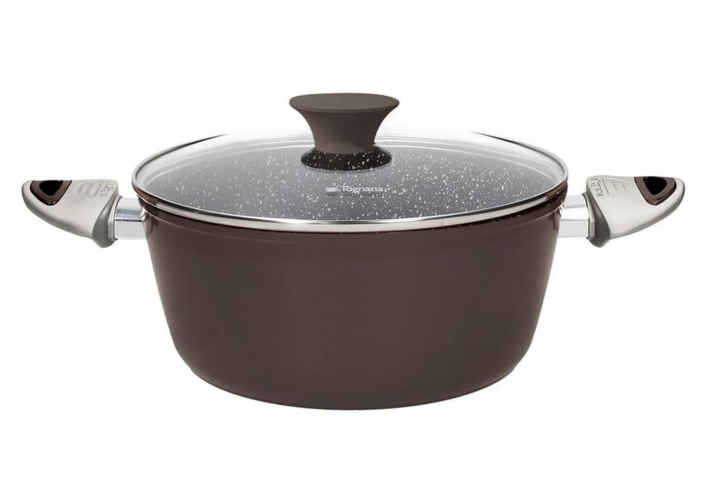 Jogo de Panelas Tognana Antiaderente de Alumínio Marrom 5 Peças Perolado
