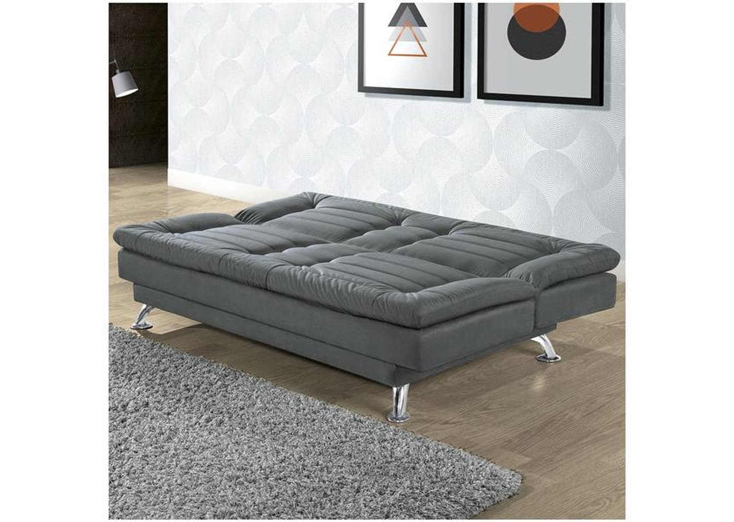 Sofá-cama Casal 3 Lugares Reclinável Maya