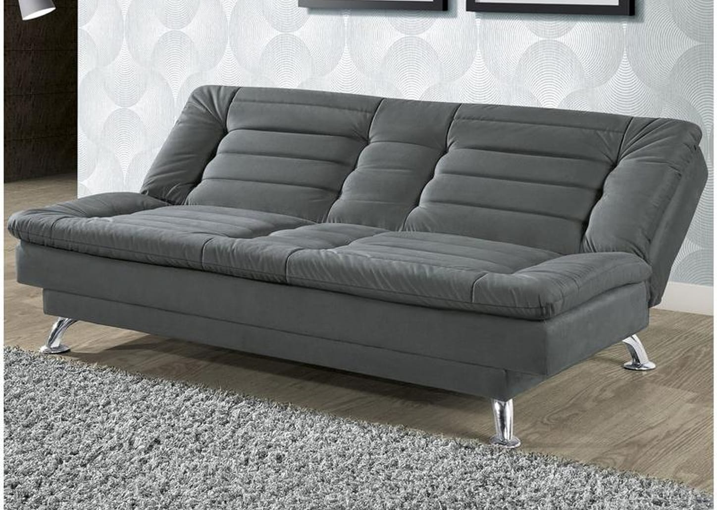 Sofá-cama Casal 3 Lugares Reclinável Maya