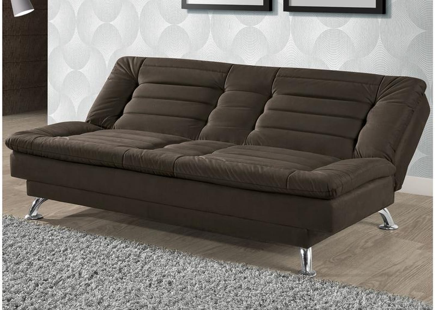 Sofá-cama Casal 3 Lugares Reclinável Maya