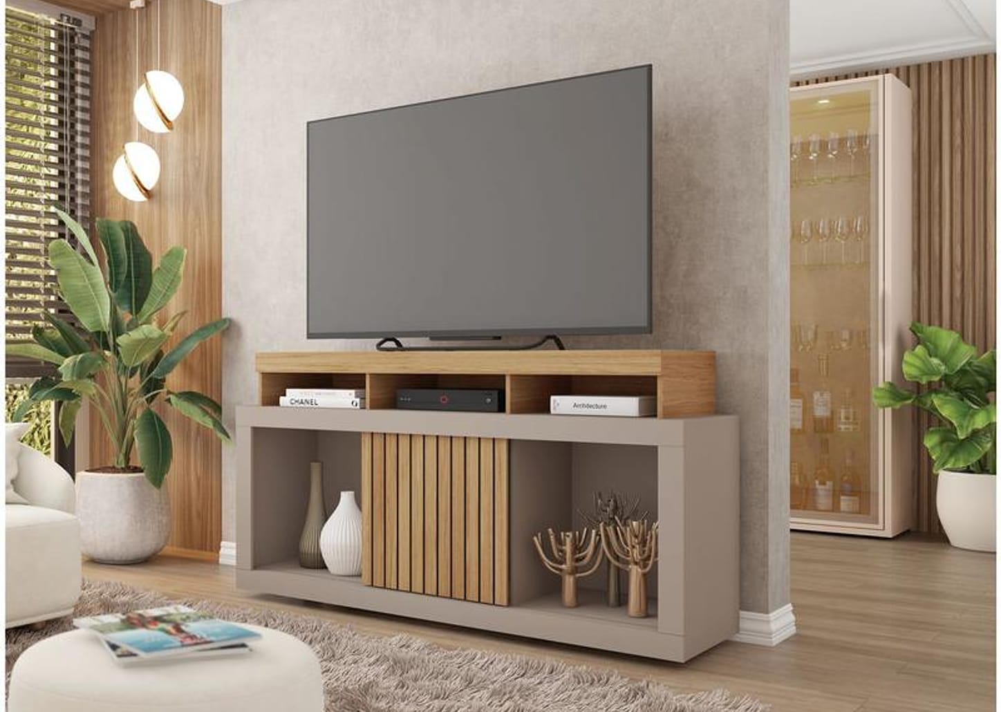 Rack para TV 1 Porta Caemmun Dragon 1.36