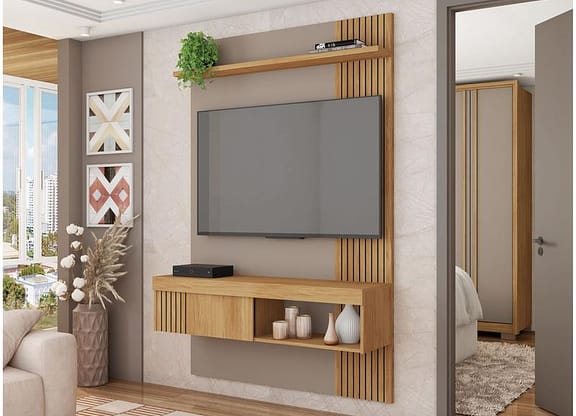 Painel para TV até 45" Caemmun Jade 1.2 1 Prateleira