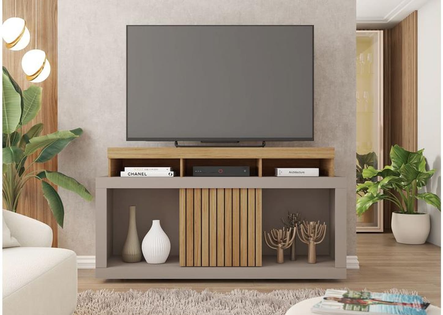 Rack para TV 1 Porta Caemmun Dragon 1.36