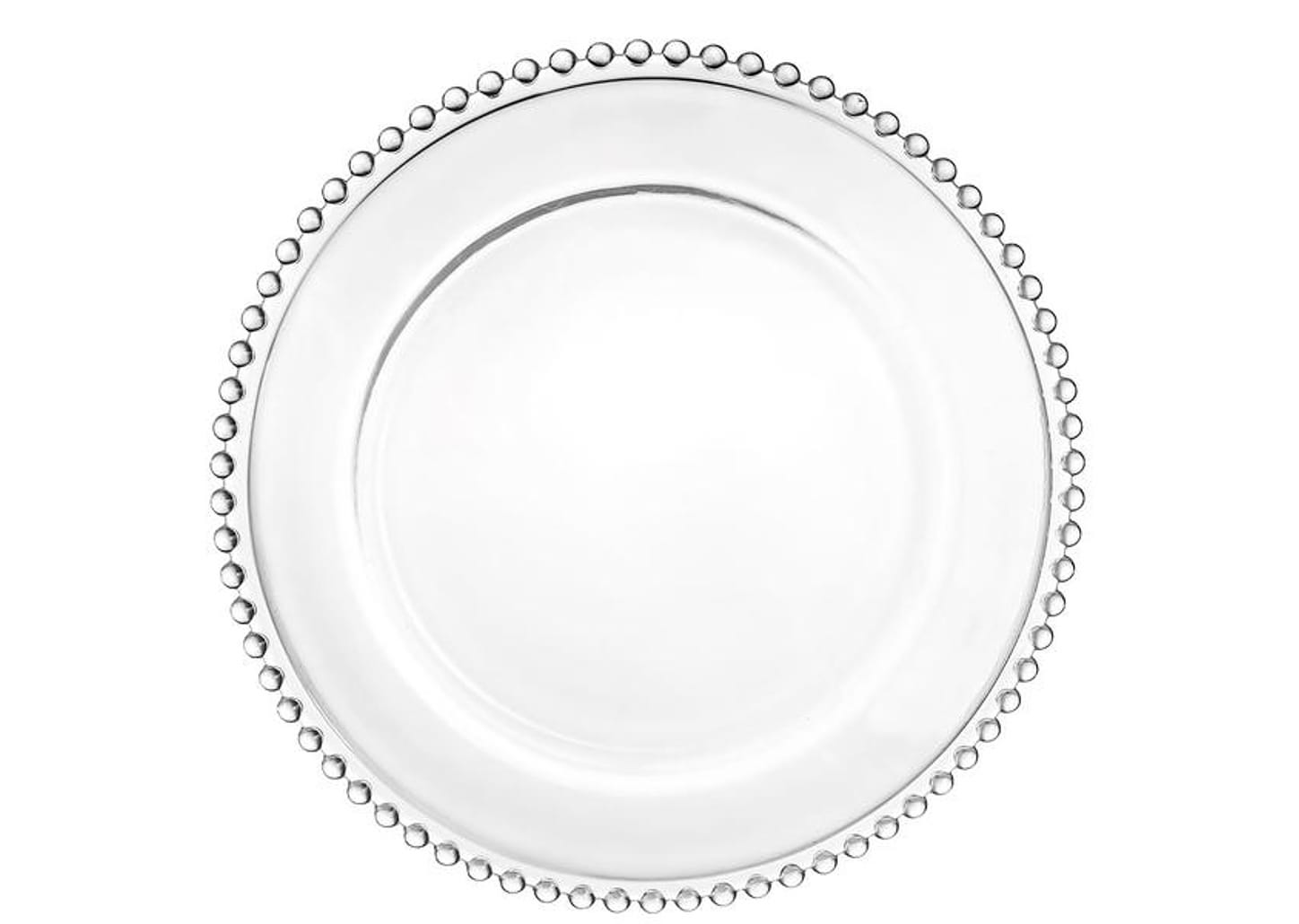 Sousplat de Vidro Transparente 32cm Haus Concept Pavillion 2 Peças