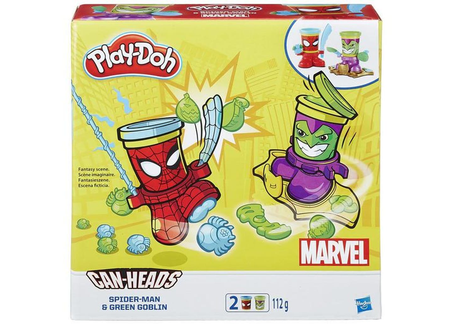 Pote Play-Doh Heróis 2 Peças com Acessório - Hasbro