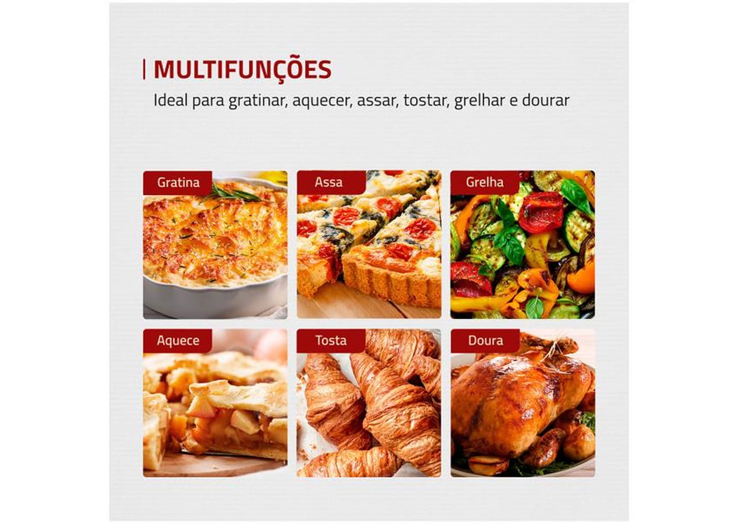 Forno Elétrico de Bancada Mondial com Timer 42L - Preto Family II FR-42