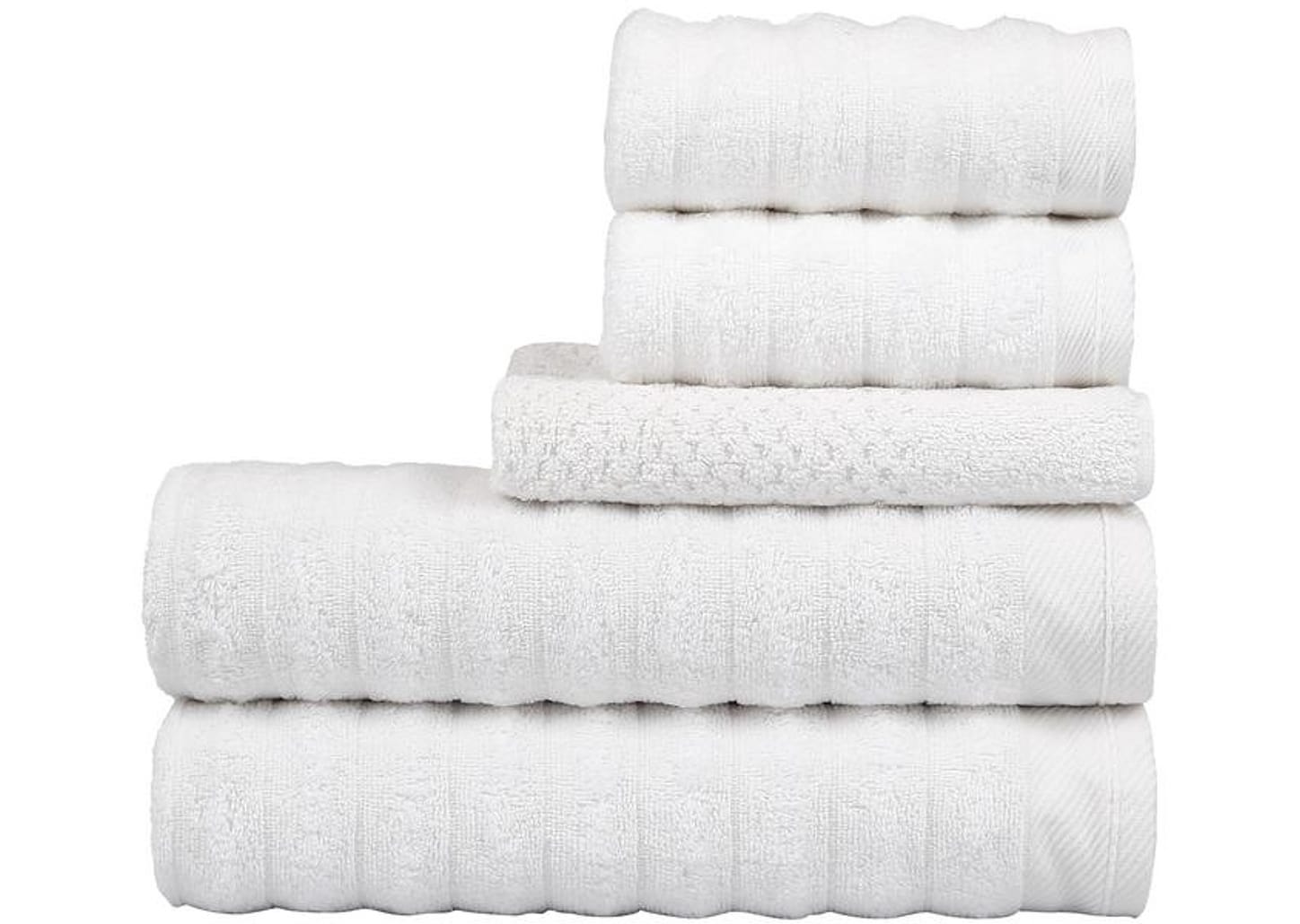 Jogo de Toalhas de Banho Atlântica 100% Algodão Aura Off White 5 Peças
