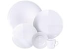 Aparelho de Jantar e Chá 20 Peças Tramontina Redondo de Porcelana Branco Grid 96589032