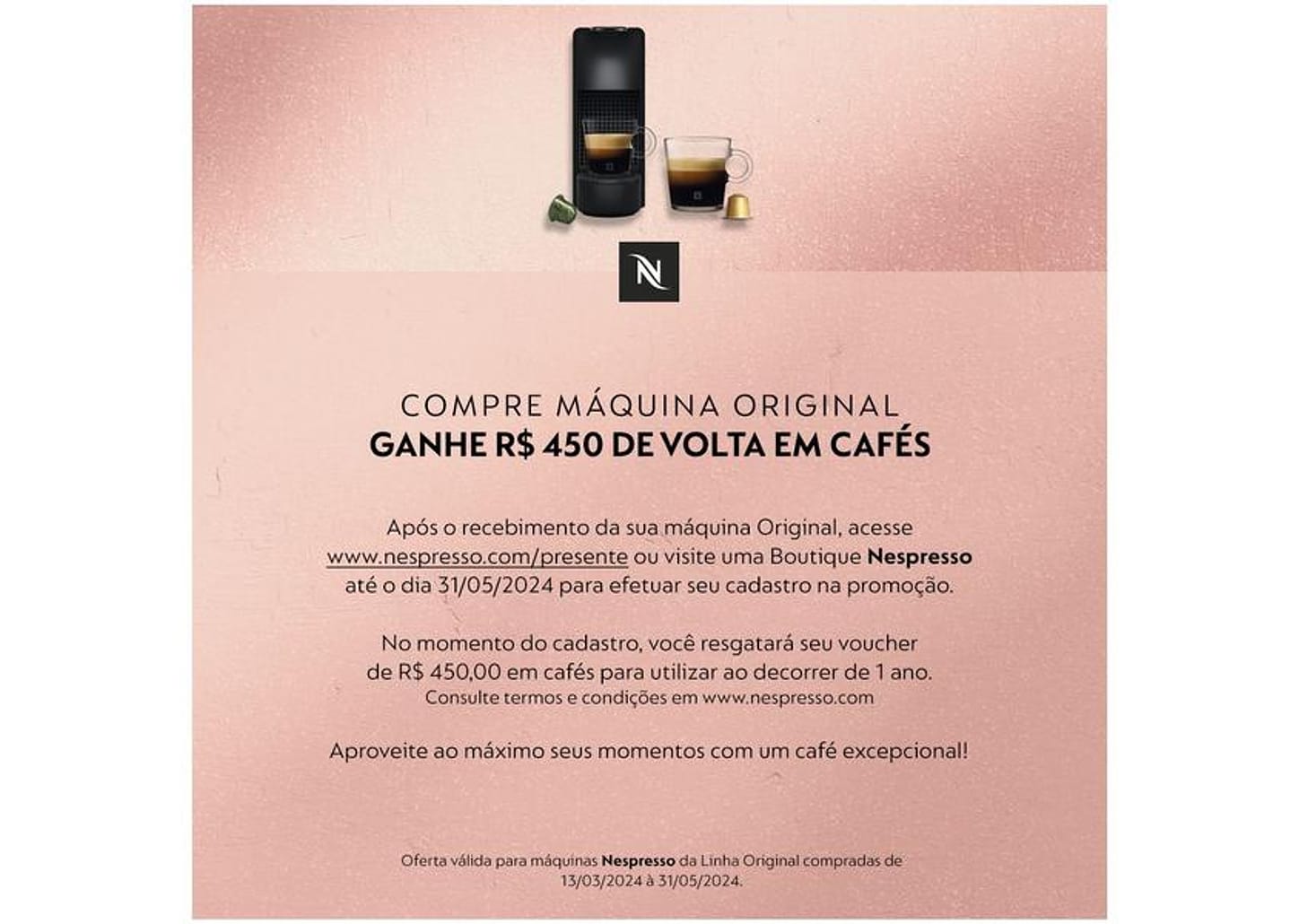 Cafeteira Nespresso Essenza Mini Branca