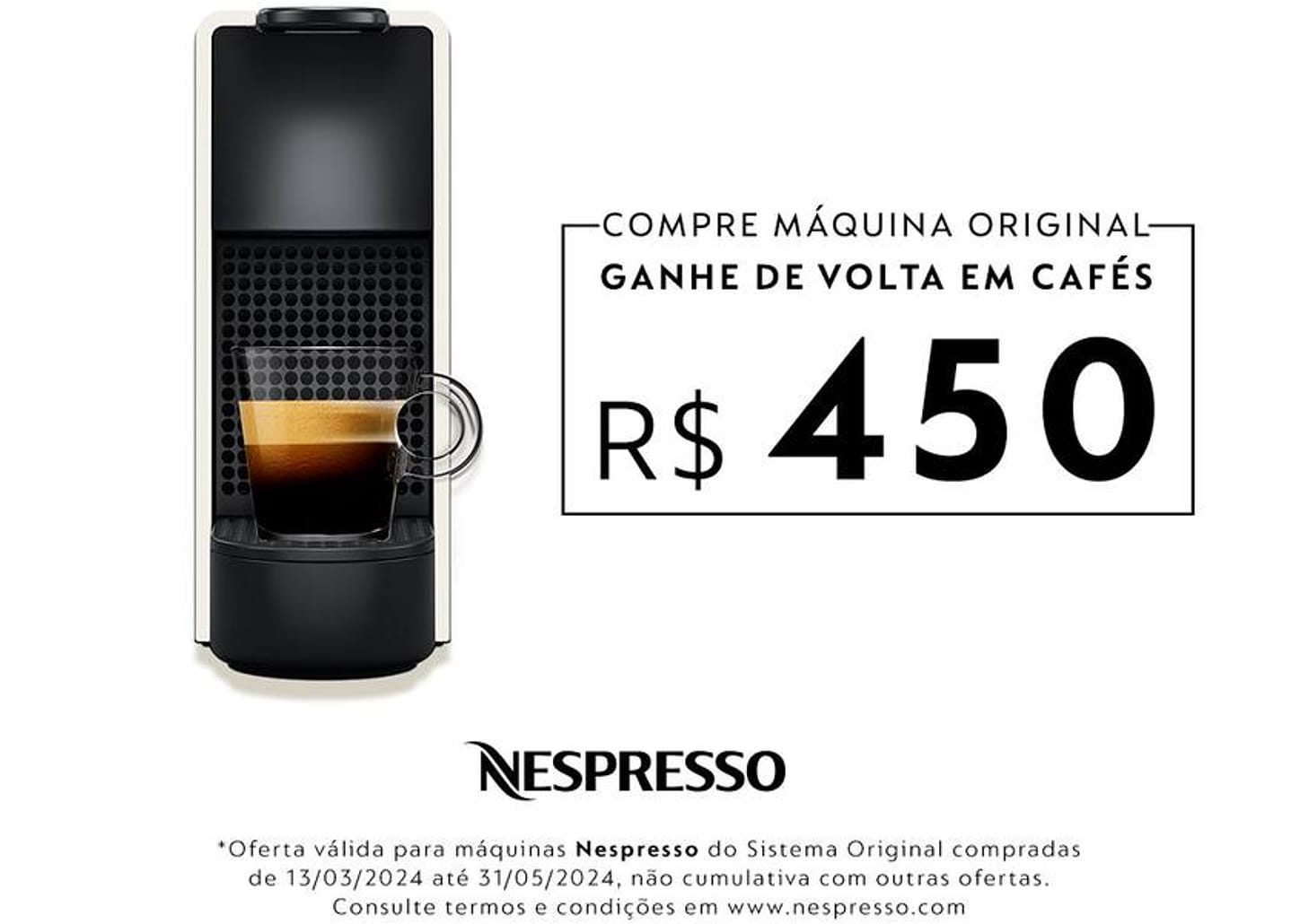 Cafeteira Nespresso Essenza Mini Branca