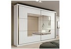 Guarda-roupa Casal com Espelho 2 Portas de Correr 6 Gavetas Caemmun Toronto