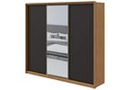 Guarda-roupa Casal com Espelho 3 Portas 6 Gavetas Caemmun Spazio