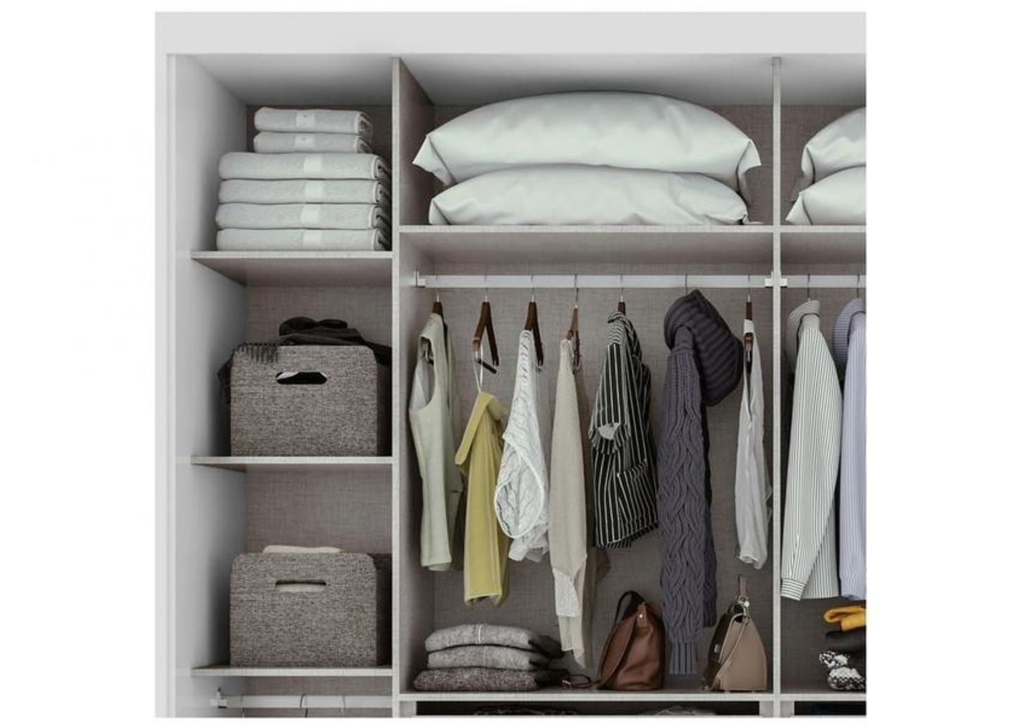 Guarda-roupa Casal com Espelho 2 Portas de Correr 6 Gavetas Caemmun Toronto