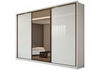 Guarda-roupa Casal com Espelho 3 Portas 6 Gavetas Caemmun Spazio