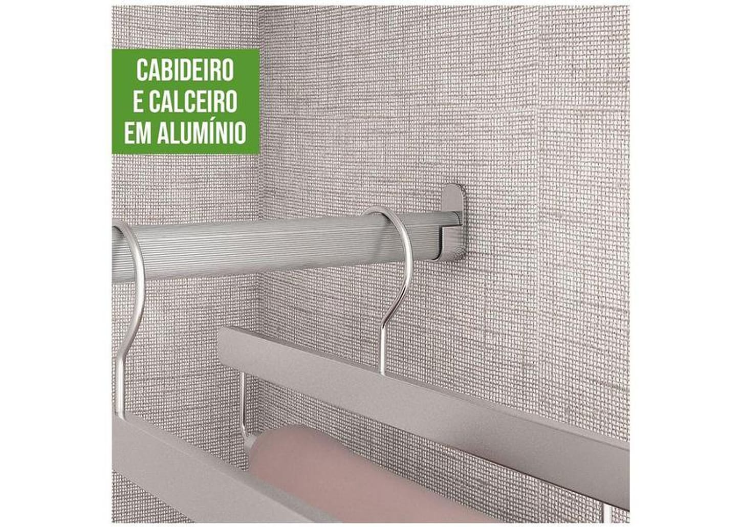 Guarda-roupa Casal com Espelho 3 Portas 6 Gavetas Caemmun Spazio