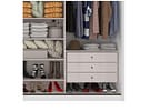 Guarda-roupa Casal com Espelho 3 Portas 6 Gavetas Caemmun Spazio