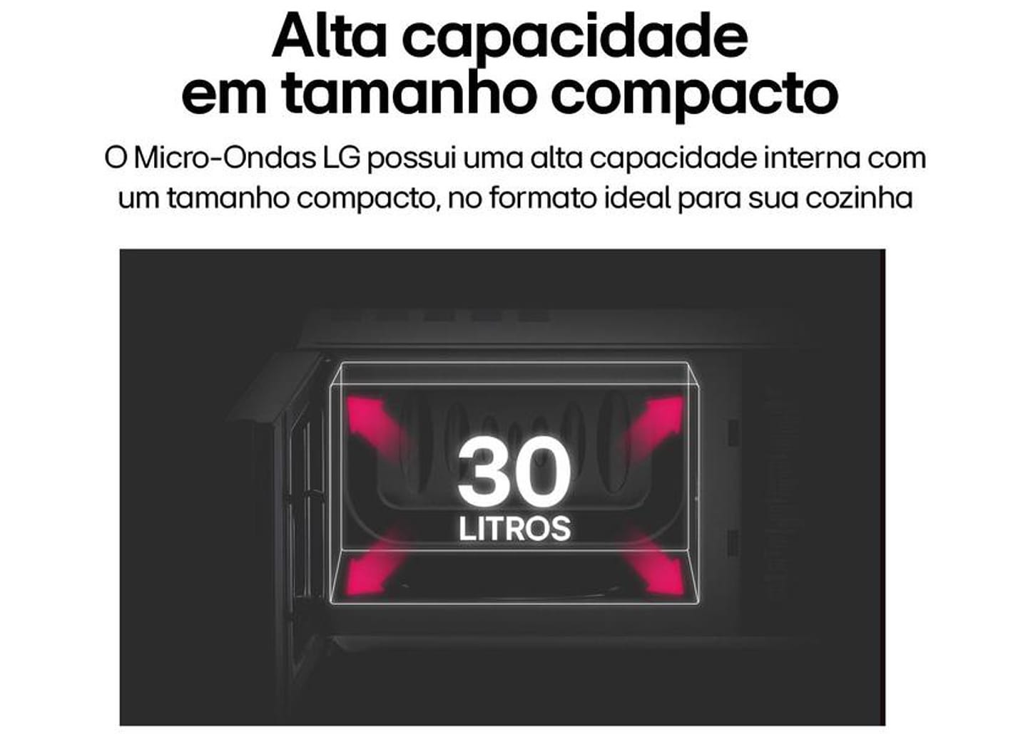 Micro-ondas LG 30L Espelhado Solo NeoChef MS3094NR.FBKFLGZ