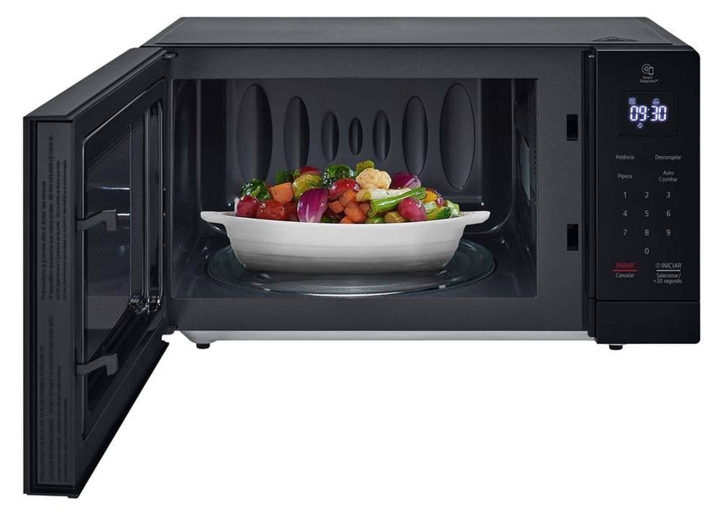 Micro-ondas LG 30L Preto Solo NeoChef MS3033DSA.FBKGLGZ