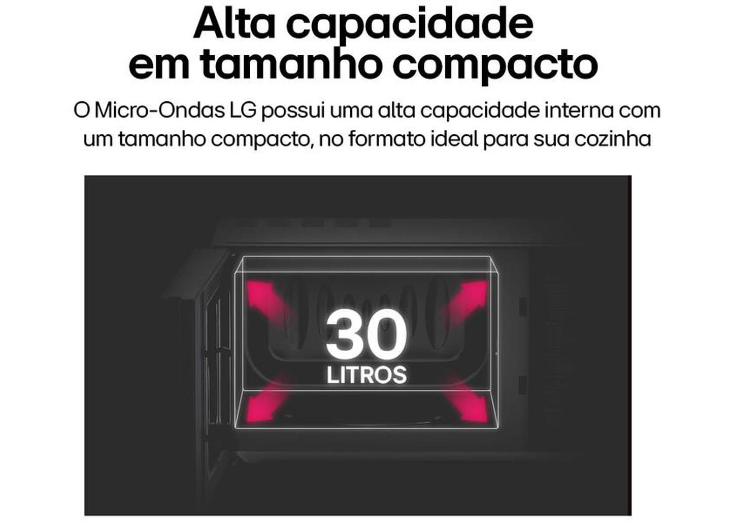 Micro-ondas LG 30L Espelhado Solo NeoChef MS3094NR.FBKFLGZ