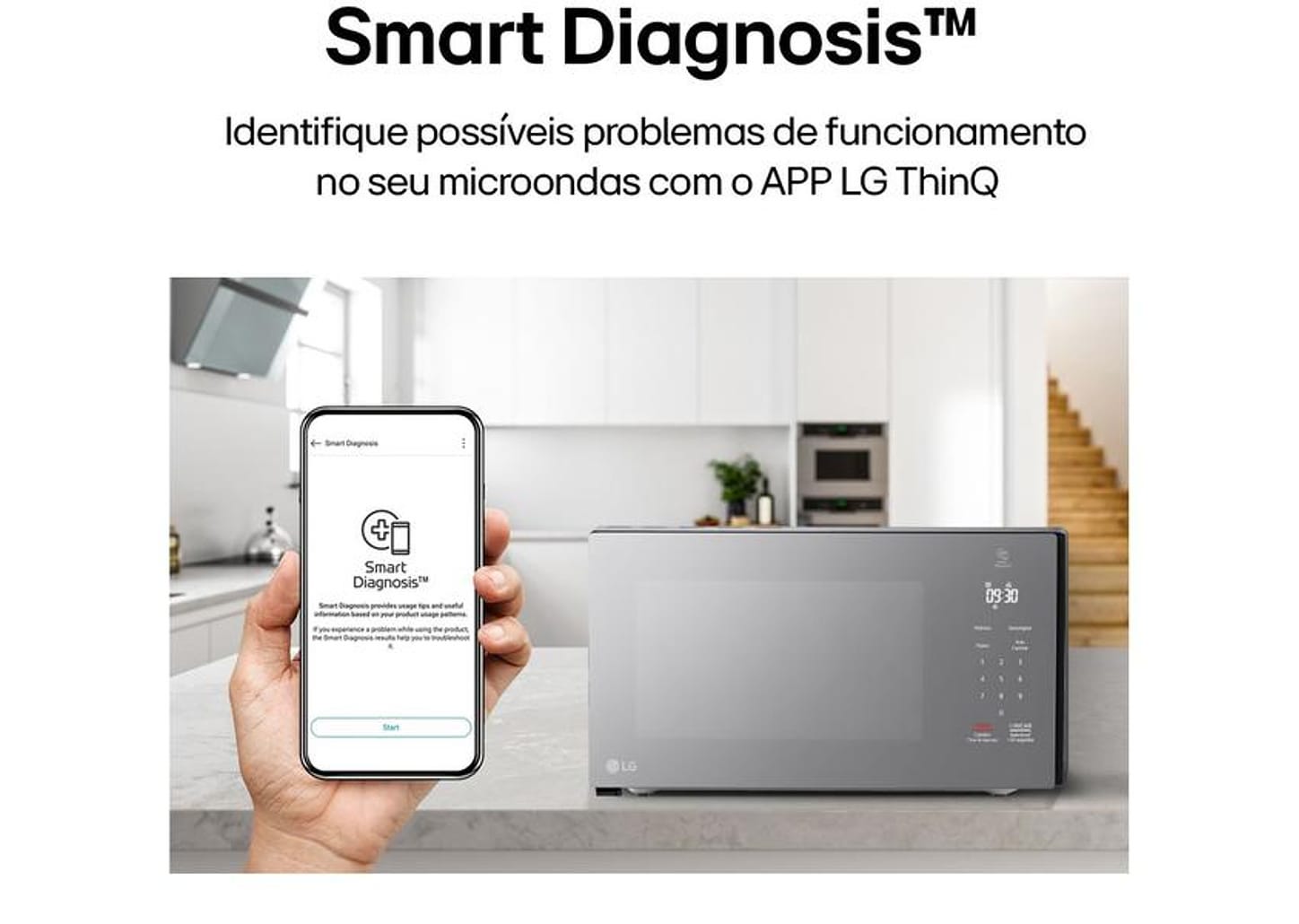 Micro-ondas LG 30L Espelhado Solo NeoChef MS3094NR.FBKFLGZ