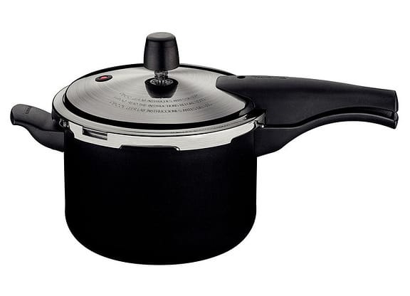 Panela de Pressão Tramontina Antiaderente 4,5L Preto e Prata Vancouver Effect