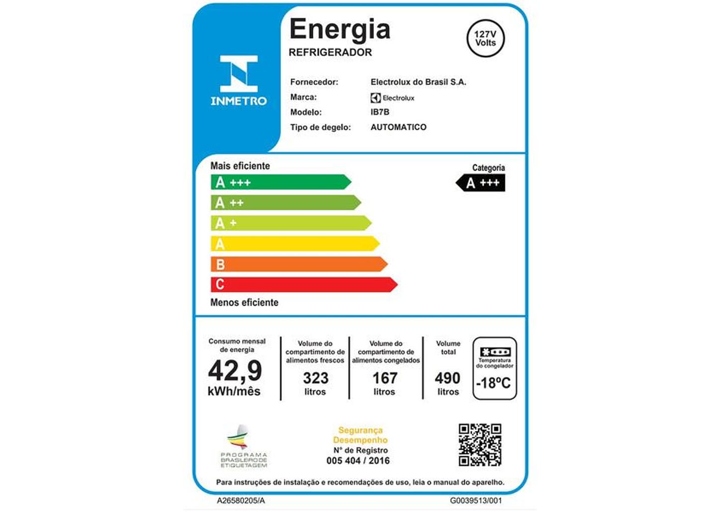 Geladeira/Refrigerador Electrolux Frost Free - Inverse Black Look 490L IB7B