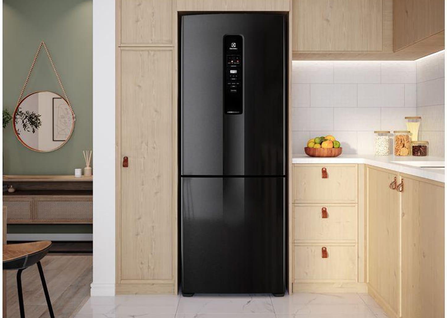 Geladeira/Refrigerador Electrolux Frost Free - Inverse Black Look 490L IB7B