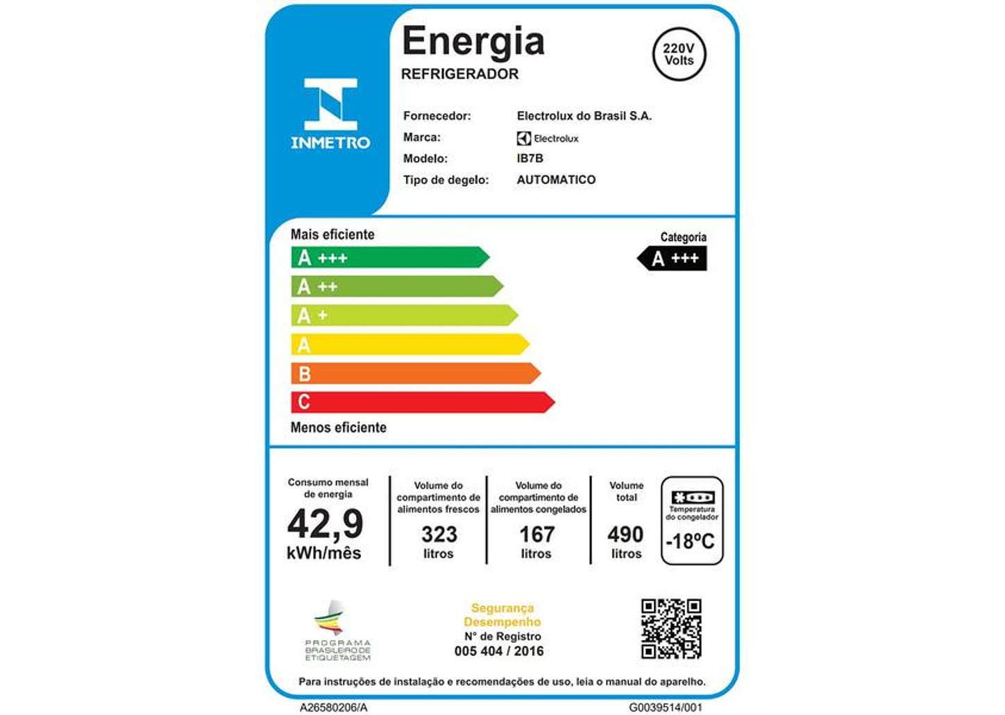 Geladeira/Refrigerador Electrolux Frost Free - Inverse Black Look 490L IB7B