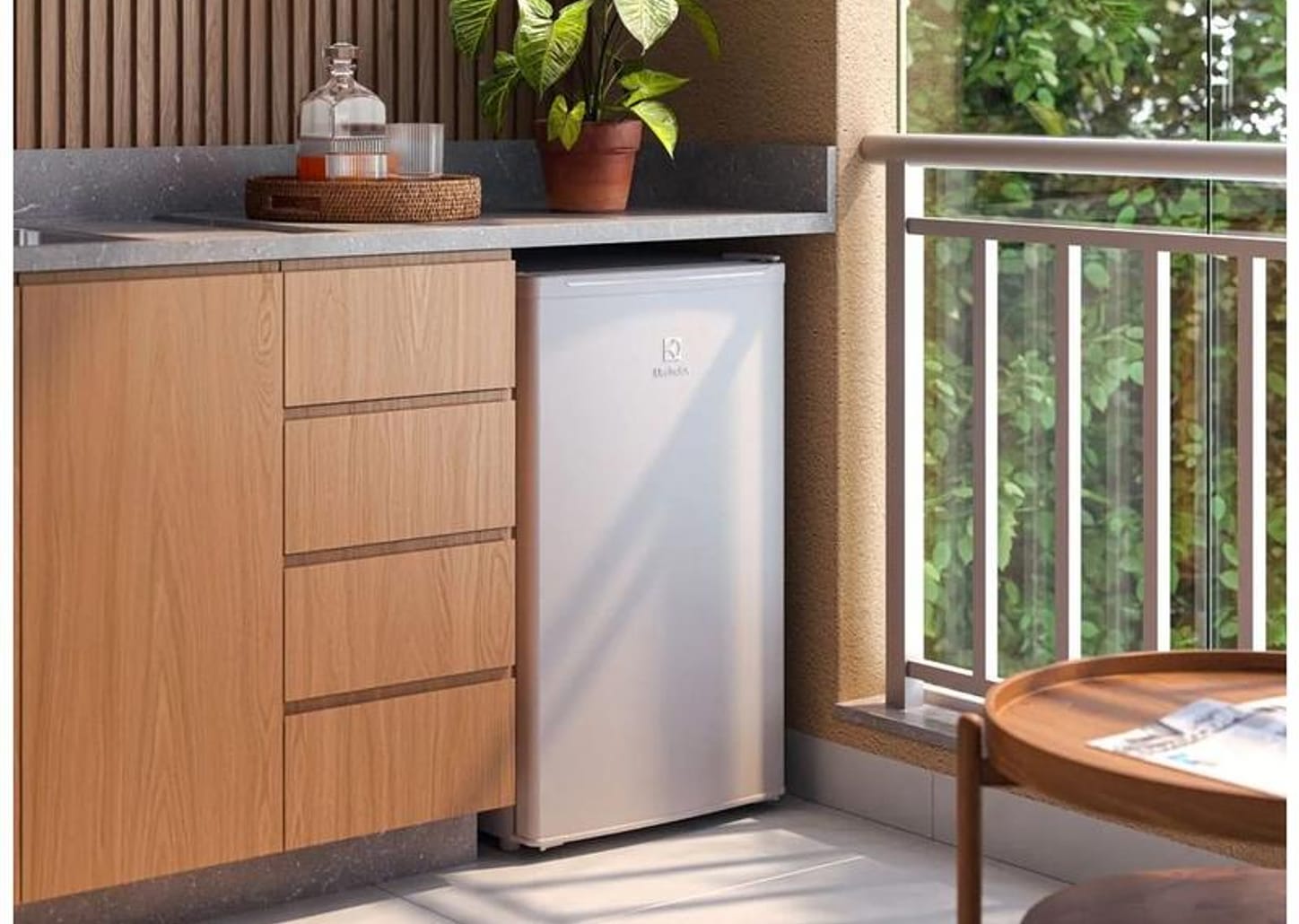 Frigobar Electrolux 122L Branco Efficient EM120