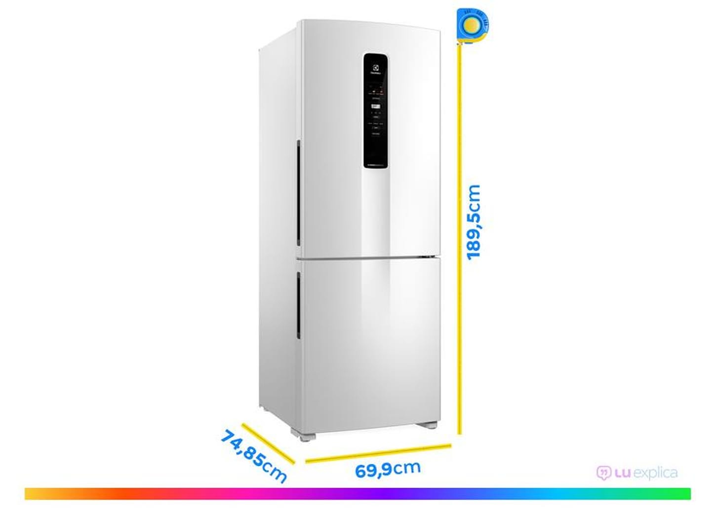 Geladeira/Refrigerador Electrolux Degelo - Automático Inverse Branca 490L Efficient IB7