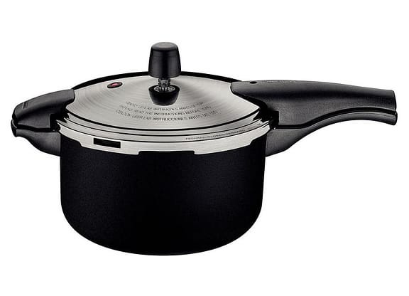 Panela de Pressão Tramontina Antiaderente 6L Preto e Prata Vancouver Effect